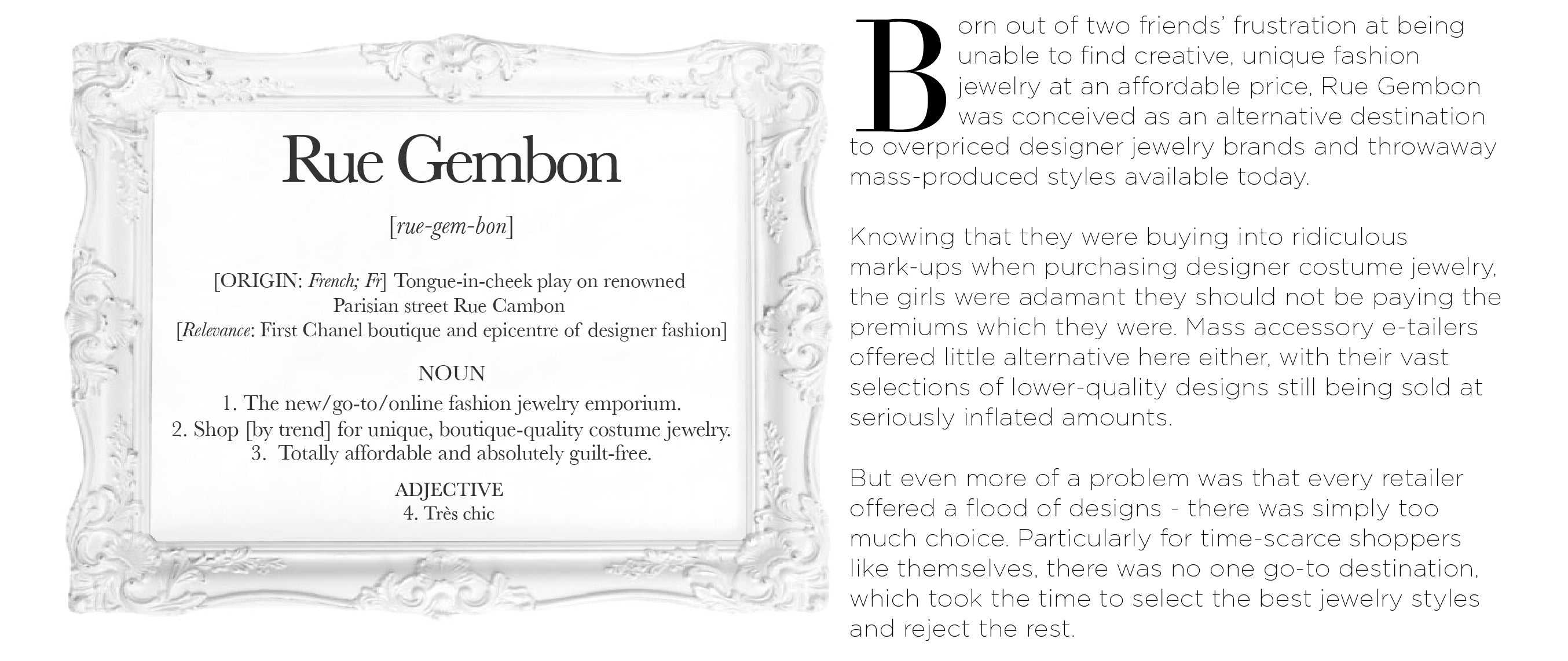 THE RUE GEMBON STORY
